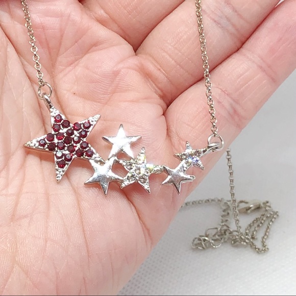 💠3 for $25💠Silver Crystal Star Necklace - Picture 6 of 8
